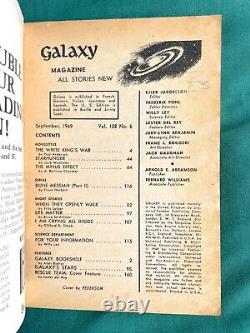 LE MESSIE DES DUNES 1ère édition 1969 GALAXY Magazine Ensemble complet de 5 numéros de Frank Herbert