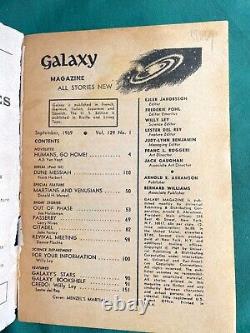 LE MESSIE DES DUNES 1ère édition 1969 GALAXY Magazine Ensemble complet de 5 numéros de Frank Herbert