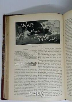 La Guerre Des Mondes 1er Rare Édition Pearson Magazine 2 Volumes 1897
