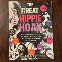 La grande supercherie hippie, 1re édition, magazine de 1968, Award Books, première impression