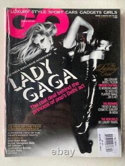 Lady Gaga Extrêmement Rare Out Of Print Indian Gq Magazine Décembre 2011 Mint Cond