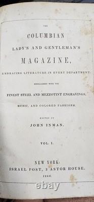 Le Magazine Columbien Très Tôt Edgar Allan Poe & Walt Whitman 1844