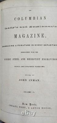 Le Magazine Columbien Très Tôt Edgar Allan Poe & Walt Whitman 1844