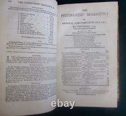 Le Magazine des Francs-Maçons, juin-décembre 1793, première édition, gravures