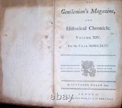 Le Magazine du Gentilhomme et Chronique Historique Vol XIV 1ère Édition 1744 RARE