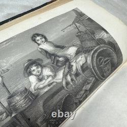 Le livre des dames de Godey Magazine année complète 12 planches en couleur époque de la guerre civile 1861 cuir