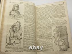 Le magazine de penny Vol I & II complet 1832/1833 1ère édition reliure en cuir