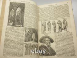 Le magazine de penny Vol I & II complet 1832/1833 1ère édition reliure en cuir