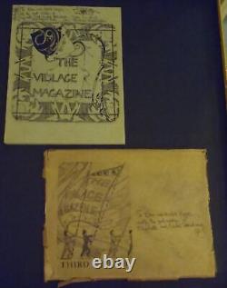 Le magazine du village par Vachel Lindsay 1925 3e IMPRESSION SIGNÉ avec une COUVERTURE RARE