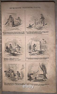 Le magazine mensuel Ballou's Dollar, volumes V & VI, janvier 1857 décembre 1857.