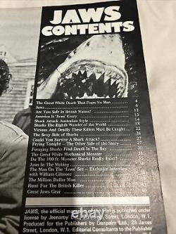 Le magazine officiel vintage ultra rare du film Les Dents de la Mer de Steven Spielberg