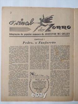 Le marque de Zorro 1949 de Johnston McCulley, une édition extrêmement rare du magazine Pulp Original PT.