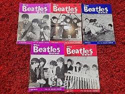 Les Beatles Monthly Book Numéros 1-5 RARE