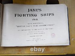Les Navires de Combat de Jane 1918 Première Édition, pas une réimpression