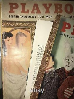 Les Vieux Magazines Playboy! Première Édition 1956 Et 1957. 13 Magazines, Certains Dommages