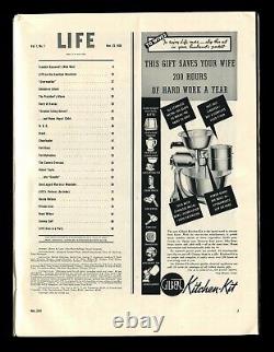 Life Magazine #1 (23 Novembre 1936) Rare Première Édition, Très Agréable Gd/vg