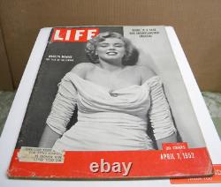 Life Magazine 7 avril 1952 Marilyn Monroe La Parole de Hollywood OVNI