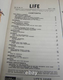 Life Magazine 7 avril 1952 Marilyn Monroe La Parole de Hollywood OVNI