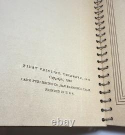 Livre de barbecue Vintage Sunsets 1938 Couverture en bois Première édition