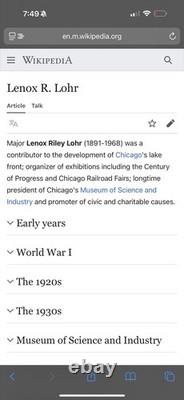 Livre signé de Lenox R. Lohr Président de NBC Édition de magazine 1932 Première édition