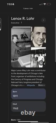 Livre signé de Lenox R. Lohr Président de NBC Édition de magazine 1932 Première édition