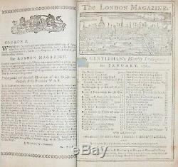 Londres 1769 Magazine Janvier Benjamin Franklin Guerre Asthme Chirurgie Revolutionnaire