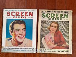 Lot 2 Magazines Screen Guide 1936 Art Vintage Films Hollywood Original