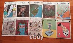 Lot de 10 magazines graphiques Push Pin de Milton Glaser, numéros de 1977 à 1980