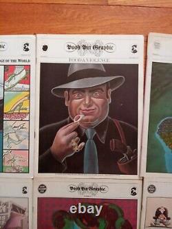 Lot de 10 magazines graphiques Push Pin de Milton Glaser, numéros de 1977 à 1980