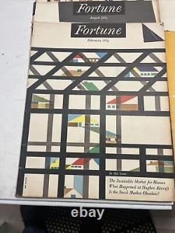 Lot de 17 numéros du magazine FORTUNE de 1952-54
