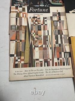 Lot de 17 numéros du magazine FORTUNE de 1952-54