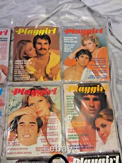 Lot de 27 magazines PLAYGIRL vintage de 1973-1975 en état de collection NM/VG++