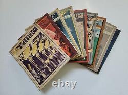 Lot de 9 magazines antiques FORTUNE de 1937 avec publicités antiques des années 30 et art déco.