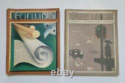 Lot de 9 magazines antiques FORTUNE de 1937 avec publicités antiques des années 30 et art déco.