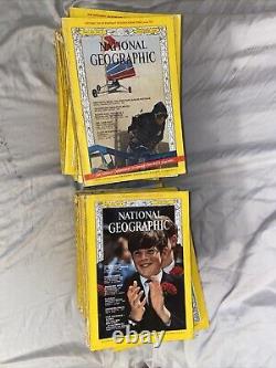 Lot de magazines National Geographic d'éditions vintage des années 1960