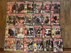 Lot énorme de 209 numéros complets de Fangoria Magazine. Voir les photos.