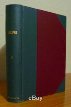 Lucifer Magazine H. Blavatsky Vol. 5 1889 (hermetic Occulte Theosophy)