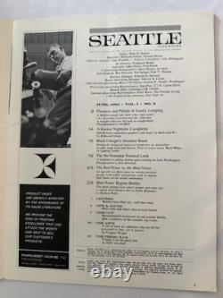 MAGAZINE DE SEATTLE Vtg. Premières 3 Éditions Avril, Mai et Juin 1964