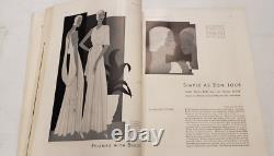 MAGAZINE HARPER'S BAZAAR Janvier 1932 Mode Art Déco Benigni Années 1930