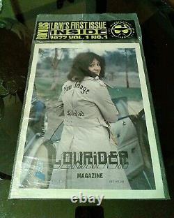 MAGAZINE LOWRIDER Édition Originale Première 1977 Réimpression 1ER NUMÉRO RARE Avec Sac MINT