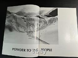 MAGAZINE POWDER Vol. 1 No. 1 Première Édition Ultra rare magazine de ski NOUVEAU STOCK ANCIEN