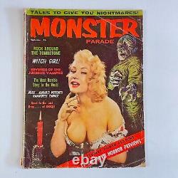 MONSTER PARADE Magazine 1ère Édition Sept 1958 GGA Buxom TV & cinéma Horreur