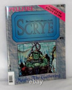 MTG Scrye Magazine #1 Première Édition 1994 Liste de prix des cartes Alpha LN, Près de Neuf