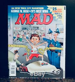 Mad Magazine # 411 Caldwell Originale Couverture Tiré En Raison De La Tragédie 9/11 Rare