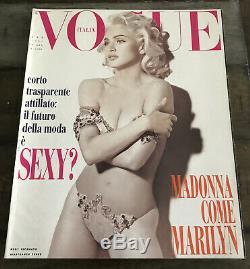 Madonna Italia Vogue Magazine Février 1991 Super Complete Rare Non Promo