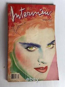 Madonna Vintage Andy Warhol Interview Magazine Décembre 1985 Rare 1ère Édition