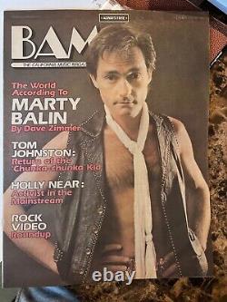 Magazine BAM annonce précoce de Motley Crue avec Marty Balin en couverture le 19 juin 1981