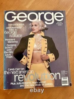 Magazine GEORGE Numéro inaugural #1 Oct/Nov 1995 Couverture JFK Jr, CINDY CRAWFORD