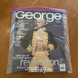 Magazine GEORGE Numéro inaugural #1 Oct/Nov 1995 Couverture JFK Jr, CINDY CRAWFORD
