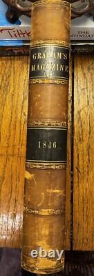 Magazine Grahams rare première édition 1846 Edgar Allan Poe James Fenimore Cooper